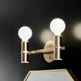 thumbnail image 2 of Torche 2-Light Bathroom Vanity Light in Champagne Bronze, 2 of 8