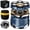 Blue, variant on Prozing Electric Head Shaver for Bald Men, IPX7 Waterproof Electric Shaver 7D Rotary Razor with Travel Case, Type-C Fast Charge, Silver