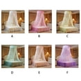 thumbnail image 1 of Maoww Ronde Double Dentelle Rideau Dôme Lit Canopée Moustiquaire Moustiquaire Moustiquaire Princesse Insectifuge Dôme Rond avec Papillon Lumineux, 1 of 8