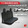 thumbnail image 4 of Neoprene Advantage Rear Bench Seat Cover - Waterproof and Universal Fit for Trucks, SUVs, and Vans, Black, 4 of 10