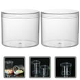 thumbnail image 3 of 15Pcs Clear Plastic Round Storage Jars with Lid Reusable Cereal Honey Storage Jars, 3 of 7