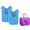 Blue, variant on 2PCS Silicone Phone Holder for Bogg Bags, Compatible Phone Case Attachment, Beach Tote Bag Accessory – Ideal Holder for Bogg & Similar Beach Bags (Transparent)