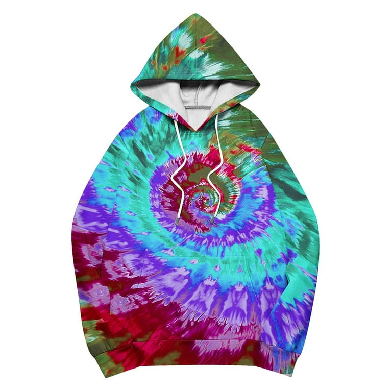 Long Sleeve Sweatshirt for Women Womens Winter Clothes Tie Dye
