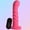 Ribbed, variant on Simply Sweet Ribbed 21X Vibrating Silicone Dildo for Women with Suction Cup & Remote control, Pink