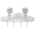 thumbnail image 1 of Shower Storage Rack Acrylic Shower Shelves Glacier Water Ripples Corner Shelf, 1 of 6