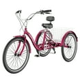 thumbnail image 6 of Ficisog Adult Tricycles 7 Speed 26 inch Three Wheel Bike Cruiser Trike with Low-Step Through Frame/Large Basket for Men, Women, Seniors,Rose Red, 6 of 15