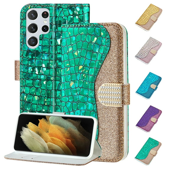 For Samsung Galaxy S23 Ultra Heavy Duty Case,Camera Lens Sliding Silicone Protective Case with Card Holder Stand Rotated Ring Magnetic Car Mount Soft Lining Case