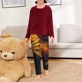 thumbnail image 6 of Susaid Watercolor Glasses Guinea Pig Print Soft Teen Sleep Pants, Long Pajama Bottoms with Two Pockets and Elastic Waist, Designed for Ages 5-16-Medium, 6 of 6