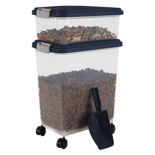 IRIS Combo Food Storage Container with Scoop, 10.8" W x 16.5" D x 18.6