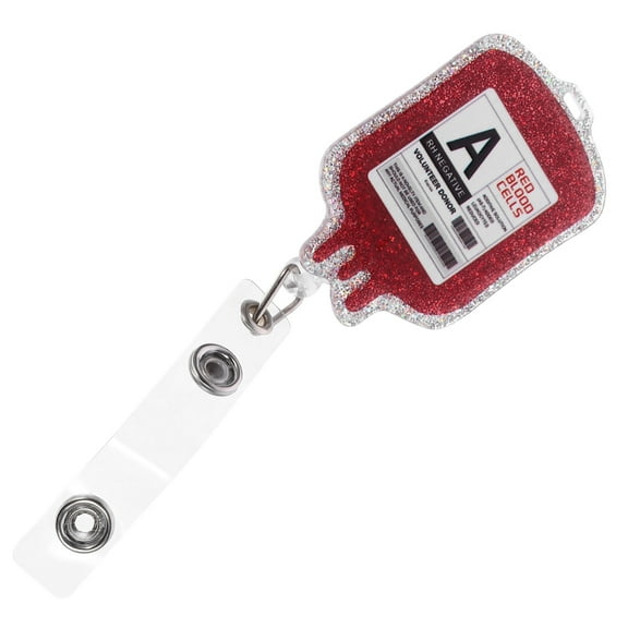 MUSEYA Nurses Badge Holders ID Card Holder Acrylic Retractable for Medical Environment 1Set