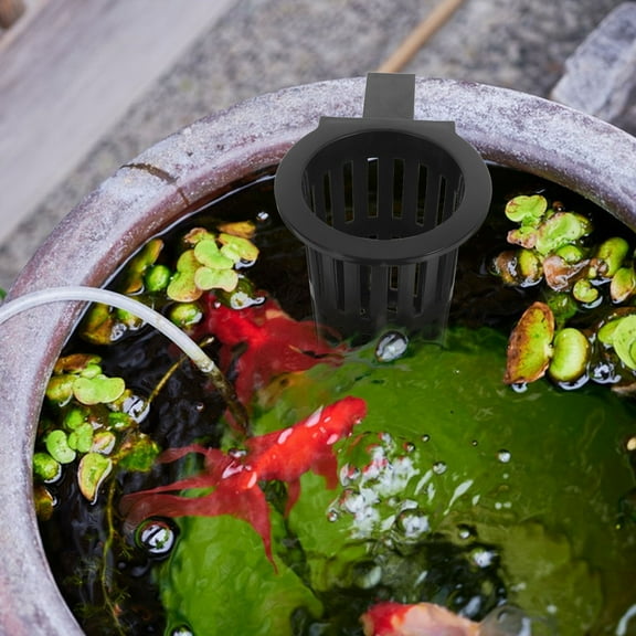 Hytrove Hydroponic Sweet Potato Baskets 2 Hanging Baskets Aquarium Plant Holders Plastic Plant Pots Space-Saving Decor