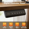 thumbnail image 3 of L Shaped Standing Desk 63 x 47 inch, Height Adjustable Electric Corner Standing Desk, Sit-Stand Computer Desk for Home Office, Vintage and Brown, 3 of 7