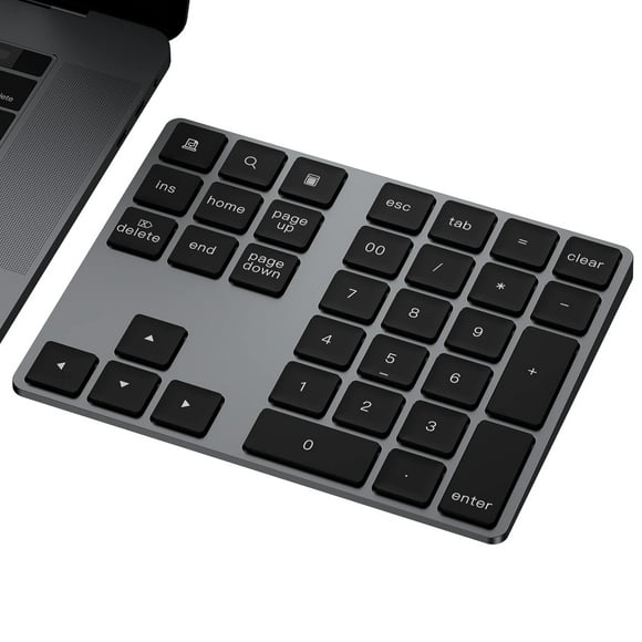 Tecla numérica Bluetooth JOYEKY de aluminio recargable con 34 teclas