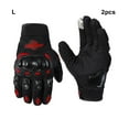 thumbnail image 2 of braveheart Gants de Moto Confortables et Respirants en Cuir Rouge, 2 of 6