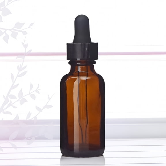 RAGUPEL Refillable Dropper Bottle Dark Brown Round Essential Oil Container Travel Friendly DIY Blends