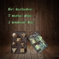 thumbnail image 4 of Skull Bone Metal Polyhedral Dice Set, 7-Piece RPG DND Dice for Dungeons & Dragons, Tabletop Board Games, Collectible Gothic Dice Gift, 4 of 7