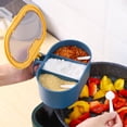 thumbnail image 1 of Utensilios de cocina, accesorios de cocina, caja de condimentos tipo prensa, fácil de usar, caja de condimentos de 3 compartimentos, tapa transparente para colocar glutamato monosódico, suministros de, 1 of 6
