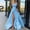 Blue, variant on Women Wedding Dress Long Evening Dress Formal Dress Satin Bridesmaid Dresses With Slit plus Size Wedding Guest Outfits for Women Dress for Women Wedding Long Evening Gowns for Petite Women Medium