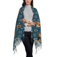 thumbnail image 3 of Cauagu German Shepherd Dog Print Women Wrap Shawl tassels Scarves Retro Scarf 77.6"X28.3", 3 of 8