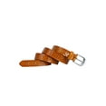 thumbnail image 3 of Ceinture en Cuir à Boucle à Ardillon Creux Multi-Trous Sculptée pour Femmes Camel-Fleurs, 3 of 7