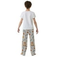 thumbnail image 4 of FORMRS Boys Pajama Pants with Pockets Size 9-10Y Kids Lounge Sleep Bottoms, Brown Cartoon Bears, 4 of 8