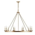 thumbnail image 5 of SAFAVIEH Telta 10 Light Industrial Adjustable Chandelier, Gold Painted, 5 of 8