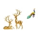 thumbnail image 1 of Elegante colección de figuras de resina de ciervos y pavos reales para la decoración del hogar, sala de estar y jardín. Esculturas y adornos únicos., 1 of 8