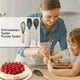 thumbnail image 5 of Juego de utensilios de cocina, utensilios de cocina de silicona antiadherentes resistentes al calor con mango de madera, 12 piezas, incluye cucharas, pinzas, batidor, espátula, 5 of 5