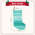 thumbnail image 3 of Bingfone Teal Turquoise Print Personalized Christmas Stocking - Snowman Design Large 18 inch,Family Holiday Season Decor, 3 of 8
