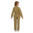 thumbnail image 2 of Doomiva Girls Boys Long Sleeve Stand Collar Romper Coverall Jumpsuit Kids Mechanic Boiler Suit Hallo ween Dress Up Party Khaki 10, 2 of 7