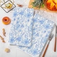 thumbnail image 3 of Watercolor Blue Floral Microfiber Kitchen Towel, Blue Ombre Botanical Summer Soft Absorbent Dish Towels, Quick Drying Washable Dishcloths for Kitchen Cleaning, Drying Dishes, 18x28 Inches, 3 of 9