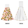 thumbnail image 2 of Kdxio Hamburger Pizza Coke Hand Towel with Loop Hanging Towel Absorbent Tie Towels for Kitchen Tea Bar Bathroom Decor, 2 of 7