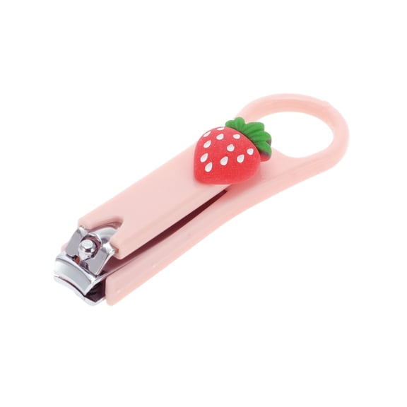Unique Bargains Cartoon Strawberry Nail Clipper for Women and Men Pink Nail Clipper 1 Pc