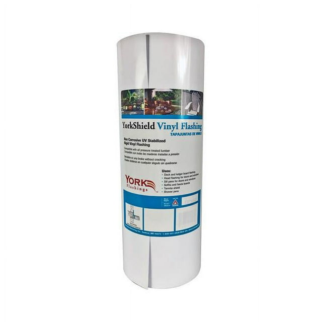 York 5993563 Rouleau de Vinyle Blanc 10 Po x 600 Po Clignotant