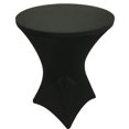 thumbnail image 2 of Gowinex Black 32 x 43 inches Cocktail Spandex Fitted Tablecloth, 2 of 5