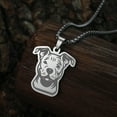 thumbnail image 2 of Lovely Animal Pitbull Pendant Necklace For Women Men Vintage Jewelry Stainless Steel Choker Necklace, 2 of 4