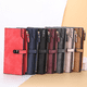 thumbnail image 4 of Cartera larga para mujer, billetera con hebilla para múltiples tarjetas, cartera con cremallera para mujer, 4 of 6