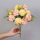 thumbnail image 5 of Flores artificiales para decoración del hogar o centros de mesa de bodas, ramo floral sintético portátil, arreglo de 36 cm para fiesta, oficina, jardín, 5 of 6