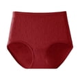 thumbnail image 1 of Everyday Comfort Women's Panties With High Waist Design And Knit Triangle Detailing For All Seasons, 1 of 4