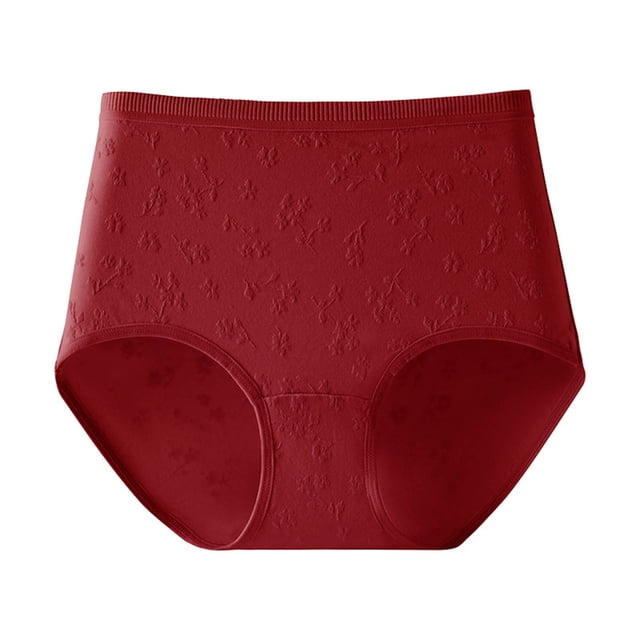 Everyday Comfort Women's Panties With High Waist Design And Knit Triangle Detailing For All Seasons