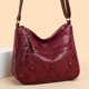 thumbnail image 3 of Bolsa bandolera de PU para mujer bandolera de color sólido multicapa (Rojo) Ehuebsd Para estrenar, 3 of 6