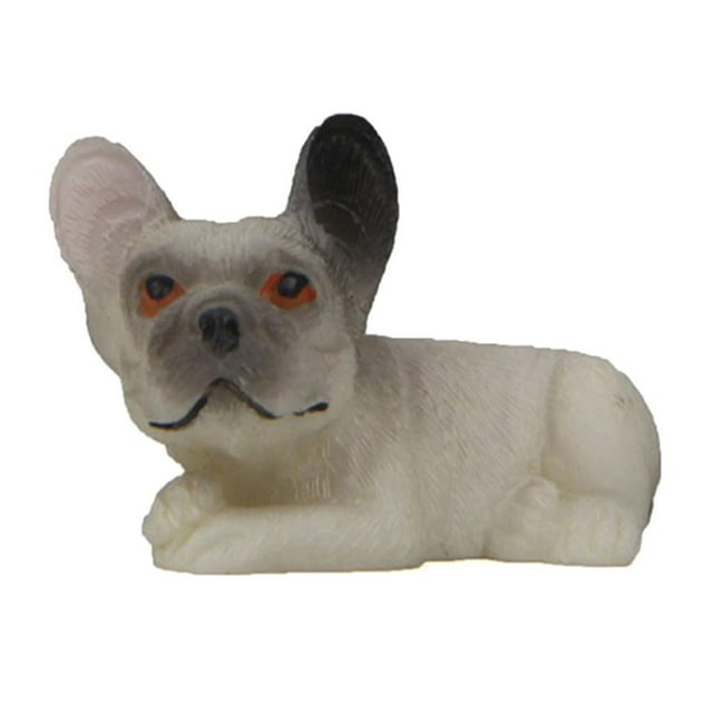 Figura de perro Bulldog Francés, modelo de adorno, regalo, colección 8