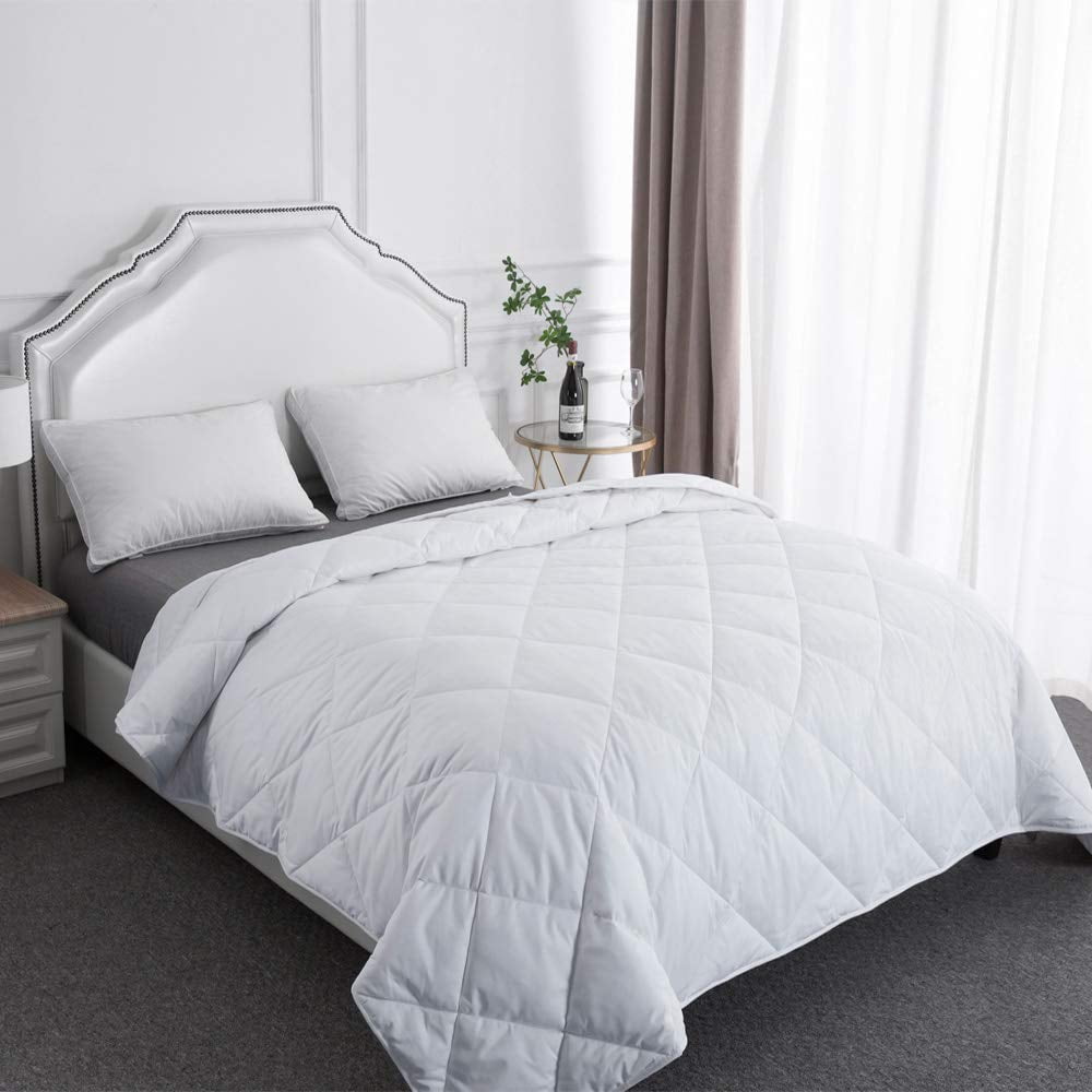 BESC Wool & Goose Down Comforter Duvet Twin Size Lightweight 380TC