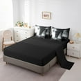 thumbnail image 3 of 7Pcs Nature Tornado Comforter Set Village Pattern Bedding Set Tornado Lightning Bed Sheets Set Cyclone Natural Disaster Theme Bed Set With 2 Pillowcases & 2 Throw Pillow Covers, Twin, 3 of 5