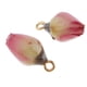 thumbnail image 1 of 2 colgantes de flores secas de resina para hacer joyas con forma de pendientes. rosado, 1 of 9