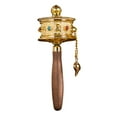 thumbnail image 3 of Colcolo Prayer Wheel Buddha Handheld Hand Held Prayer Wheel for Praying Relaxing Men, 3 of 7