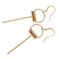 thumbnail image 3 of Joyería de pendientes colgantes de gota de círculo geométrico simple Jinwen Pendientes De La Manera, 3 of 8