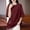 Wine, variant on YHAJDS Womens Short Sleeve T Shirts Oversized Round Neck Drop Shoulder Loose Solid Color Blouse