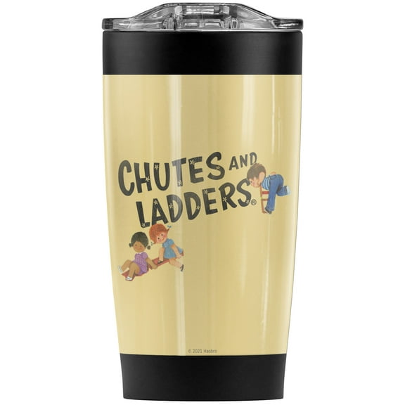 Chutes And Ladders/Logo Stainless Steel Tumbler 20 oz Coffee Travel Mug/Cup, Vacuum Insulated & Double Wall with Leakproof Sliding Lid | Great for Hot Drinks and Cold Beverages