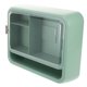 thumbnail image 3 of Wall Mounted Bathroom Storage Box Compact Over Toilet Shelf Easy To Clean Organizer For Toiletries Towels Cosmetics Green Rectangular Design, 3 of 5